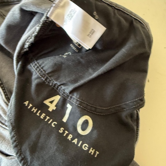 Lucky Brand 410 Athletic Straight Leg Charcoal Black Denim Jeans Mens 42 x 32 - Picture 7 of 12